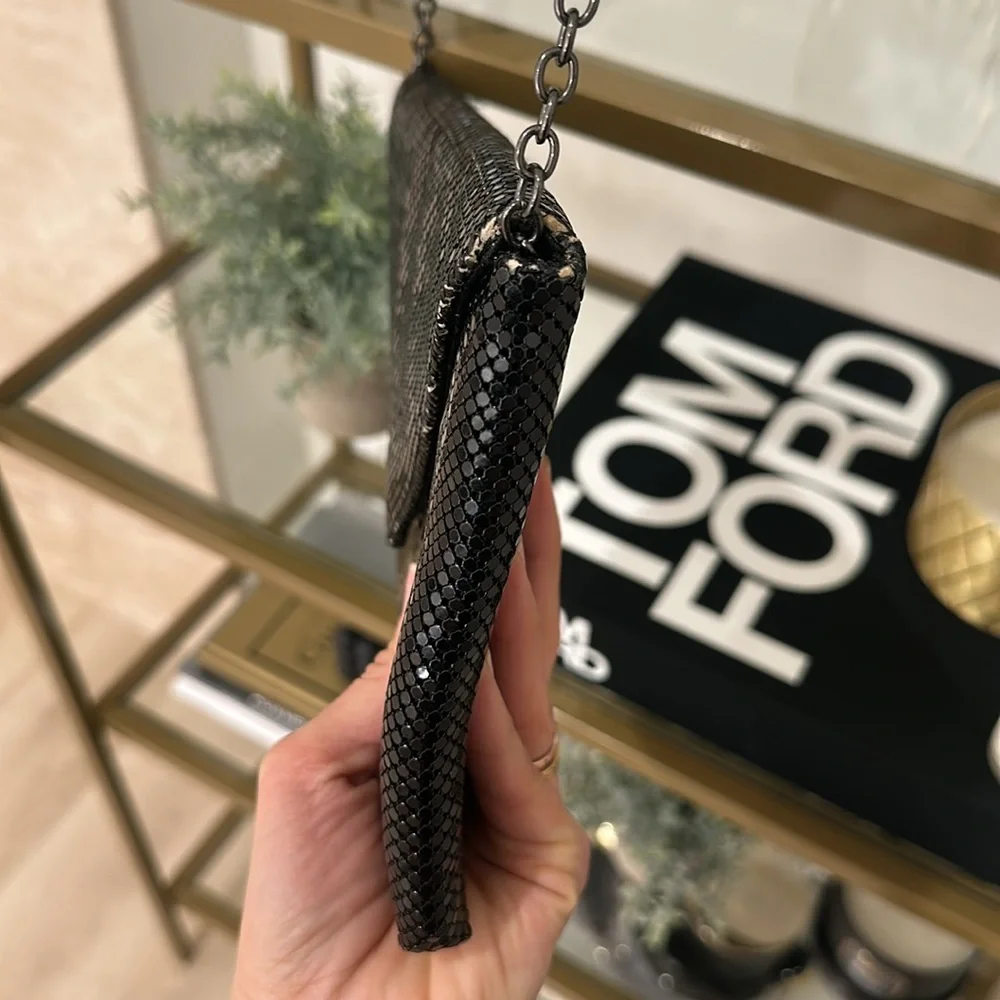 Black envelope crossbody bag